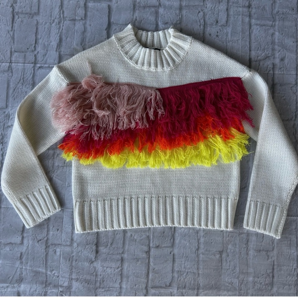 NWOT Fringe Sweater